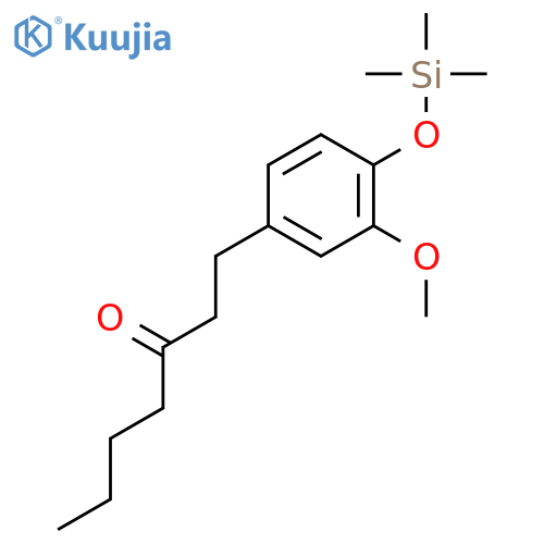 3-Heptanone, 1-[3-methoxy-4-[(trimethylsilyl)oxy]phenyl]- structure