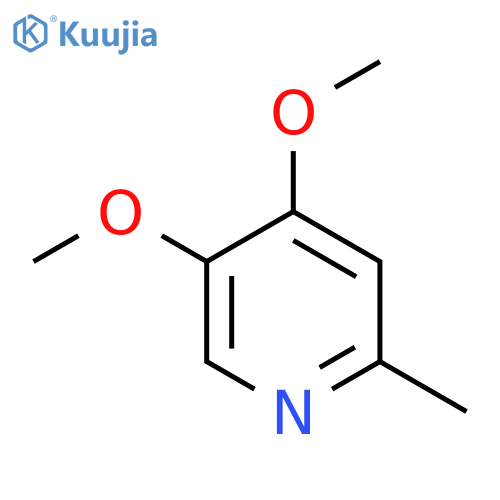 Pyridine, 4,5-dimethoxy-2-methyl- structure
