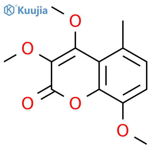 2H-1-Benzopyran-2-one,3,4,8-trimethoxy-5-methyl- structure