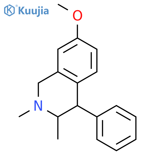 ISOQUINOLINE, 1,2,3,4-TETRAHYDRO-7-METHOXY-2,3-DIMETHYL-4-PHENYL- structure