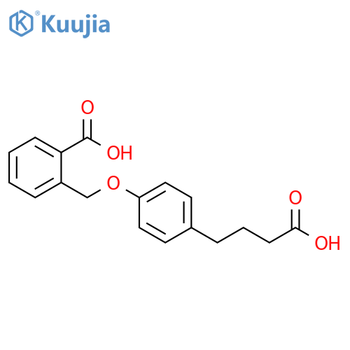 Benzenebutanoic acid, 4-[(2-carboxyphenyl)methoxy]- structure