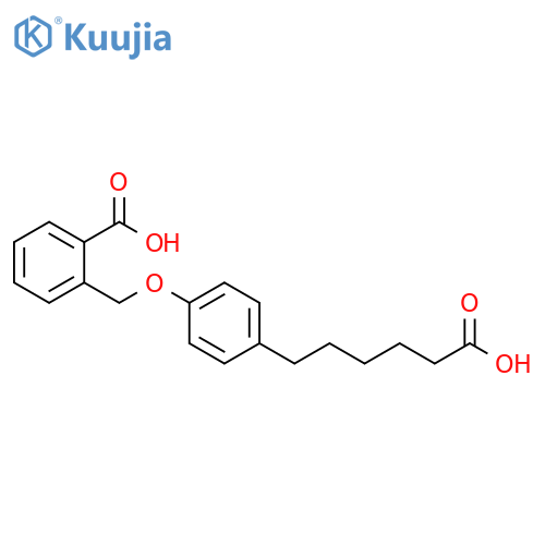 Benzenehexanoic acid, 4-[(2-carboxyphenyl)methoxy]- structure