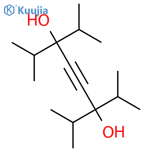 4-Octyne-3,6-diol,2,7-dimethyl-3,6-bis(1-methylethyl)- structure