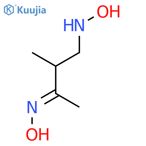 2-Butanone, 4-(hydroxyamino)-3-methyl-, oxime structure