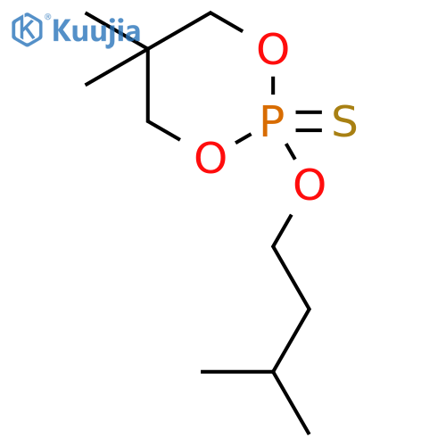1,3,2-Dioxaphosphorinane, 5,5-dimethyl-2-(3-methylbutoxy)-, 2-sulfide structure