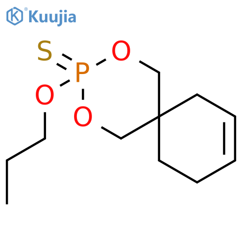 2,4-Dioxa-3-phosphaspiro[5.5]undec-8-ene, 3-propoxy-, 3-sulfide structure