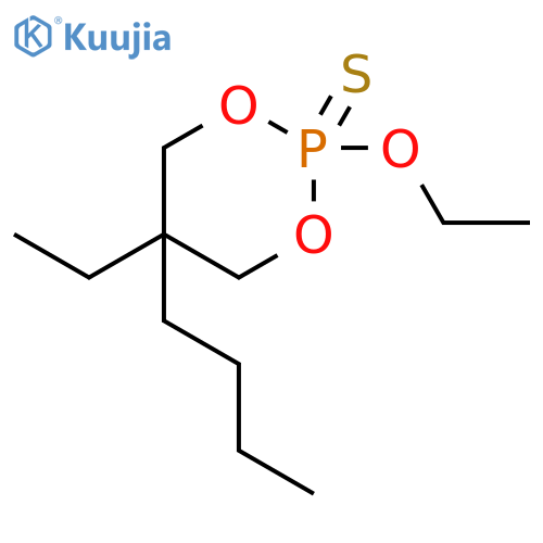 1,3,2-Dioxaphosphorinane, 5-butyl-2-ethoxy-5-ethyl-, 2-sulfide structure