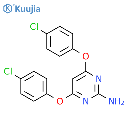 4,6-Bis(4-chlorophenoxy)pyrimidin-2-amine structure