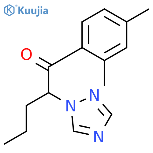 1-PENTANONE, 1-(2,4-DIMETHYLPHENYL)-2-(1H-1,2,4-TRIAZOL-1-YL)- structure