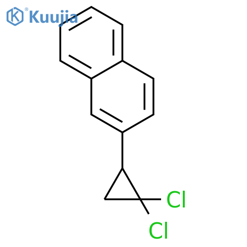 Naphthalene, 2-(2,2-dichlorocyclopropyl)- structure