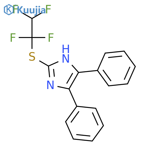 1H-Imidazole, 4,5-diphenyl-2-[(1,1,2,2-tetrafluoroethyl)thio]- structure