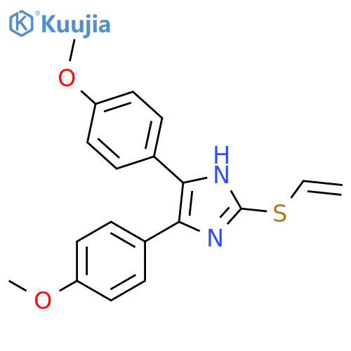 1H-IMIDAZOLE, 2-(ETHENYLTHIO)-4,5-BIS(4-METHOXYPHENYL)- structure