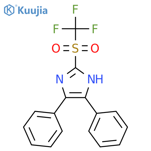 1H-IMIDAZOLE, 4,5-DIPHENYL-2-[(TRIFLUOROMETHYL)SULFONYL]- structure