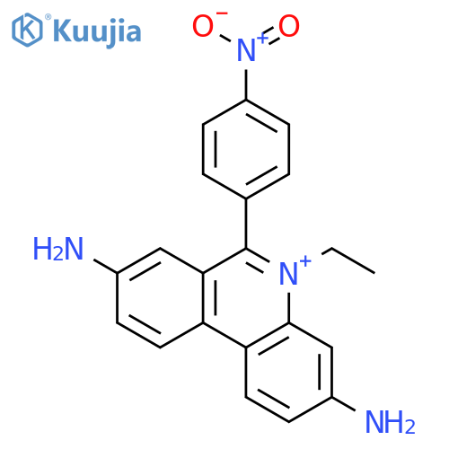 Phenanthridinium, 3,8-diamino-5-ethyl-6-(4-nitrophenyl)- structure