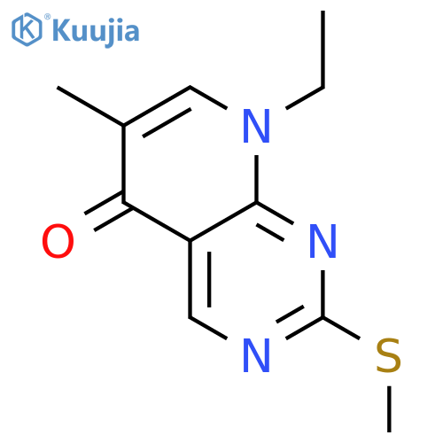 PYRIDO[2,3-D]PYRIMIDIN-5(8H)-ONE, 8-ETHYL-6-METHYL-2-(METHYLTHIO)- structure