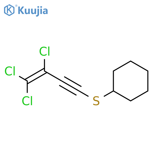 CYCLOHEXANE, [(3,4,4-TRICHLORO-3-BUTEN-1-YNYL)THIO]- structure