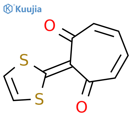 4,6-Cycloheptadiene-1,3-dione, 2-(1,3-dithiol-2-ylidene)- structure