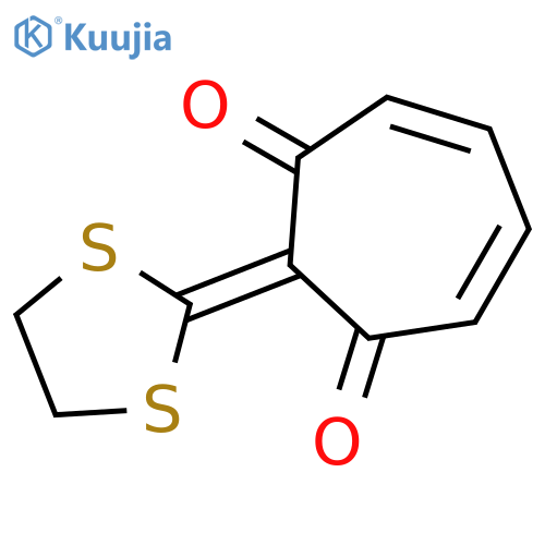 2-(1,3-Dithiolan-2-ylidene)cyclohepta-4,6-diene-1,3-dione structure