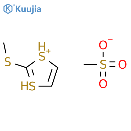 1,3-DITHIOL-1-IUM, 2-(METHYLTHIO)-, METHANESULFONATE structure