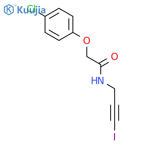 Acetamide, 2-(4-chlorophenoxy)-N-(3-iodo-2-propynyl)- structure