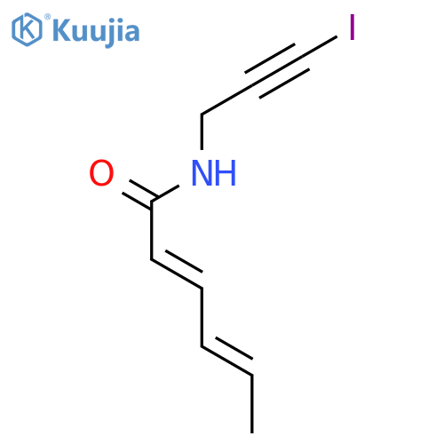 2,4-Hexadienamide, N-(3-iodo-2-propynyl)- structure
