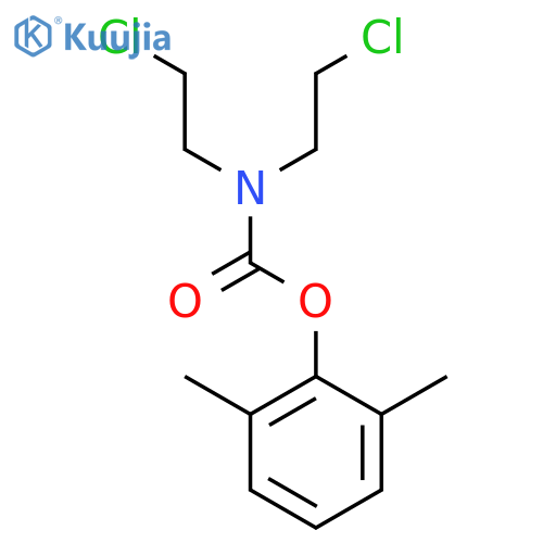 Carbamic acid, bis(2-chloroethyl)-, 2,6-dimethylphenyl ester structure