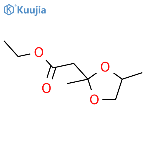 Ethyl 2,4-dimethyl-1,3-dioxolane-2-acetate structure