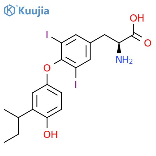 L-TYROSINE, O-[4-HYDROXY-3-(1-METHYLPROPYL)PHENYL]-3,5-DIIODO- structure