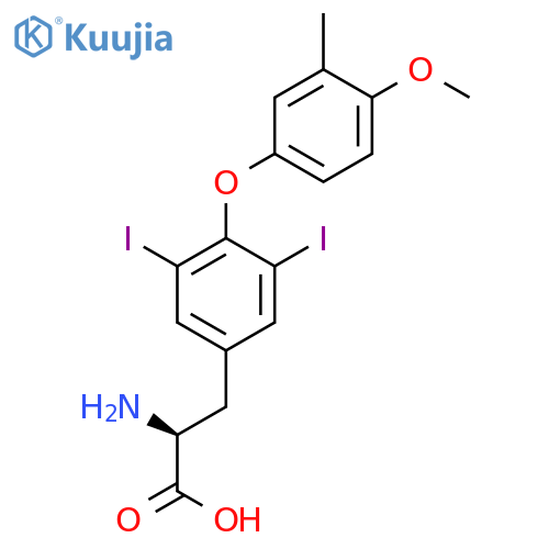 Tyrosine, 3,5-diiodo-O-(4-methoxy-3-methylphenyl)- structure