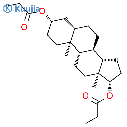 Androstane-3,17-diol, dipropanoate, (3b,5a,17b)- structure
