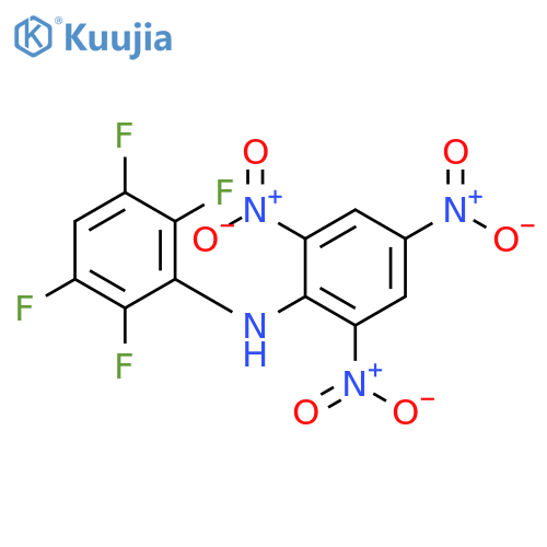 Benzenamine, 2,3,5,6-tetrafluoro-N-(2,4,6-trinitrophenyl)- structure