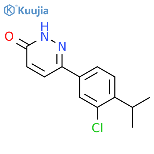 3(2H)-PYRIDAZINONE, 6-[3-CHLORO-4-(1-METHYLETHYL)PHENYL]- structure