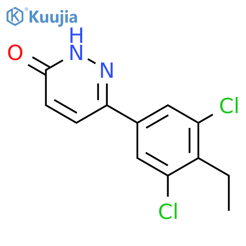 3(2H)-Pyridazinone, 6-(3,5-dichloro-4-ethylphenyl)- structure