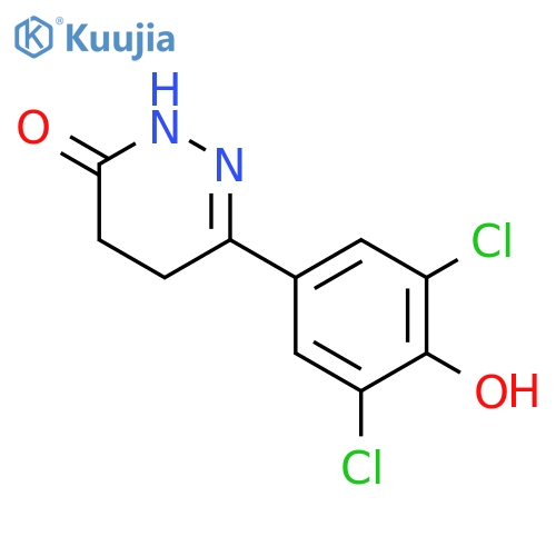 3(2H)-Pyridazinone, 6-(3,5-dichloro-4-hydroxyphenyl)-4,5-dihydro- structure