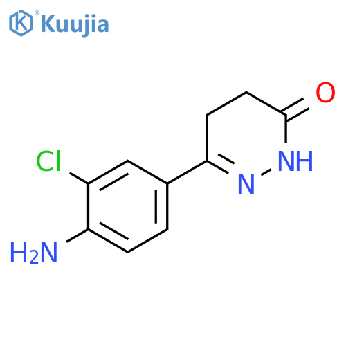 3(2H)-PYRIDAZINONE, 6-(4-AMINO-3-CHLOROPHENYL)-4,5-DIHYDRO- structure