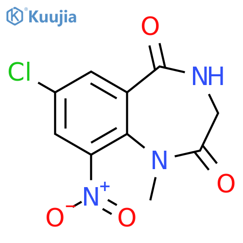 1H-1,4-Benzodiazepine-2,5-dione,7-chloro-3,4-dihydro-1-methyl-9-nitro- structure
