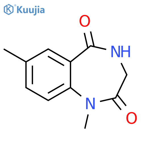 1H-1,4-Benzodiazepine-2,5-dione, 3,4-dihydro-1,7-dimethyl- structure