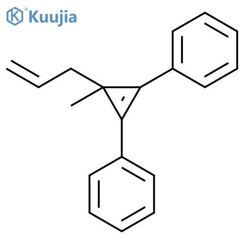 Benzene, 1,1'-[3-methyl-3-(2-propenyl)-1-cyclopropene-1,2-diyl]bis- structure