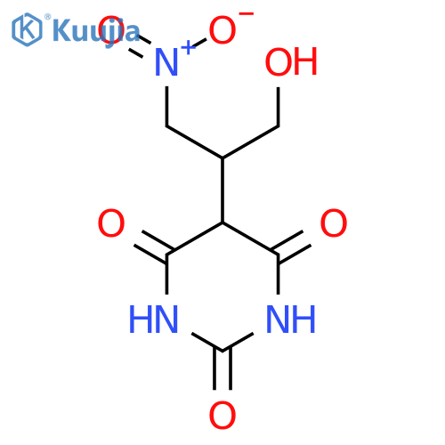 2,4,6(1H,3H,5H)-Pyrimidinetrione, 5-[1-(hydroxymethyl)-2-nitroethyl]- structure