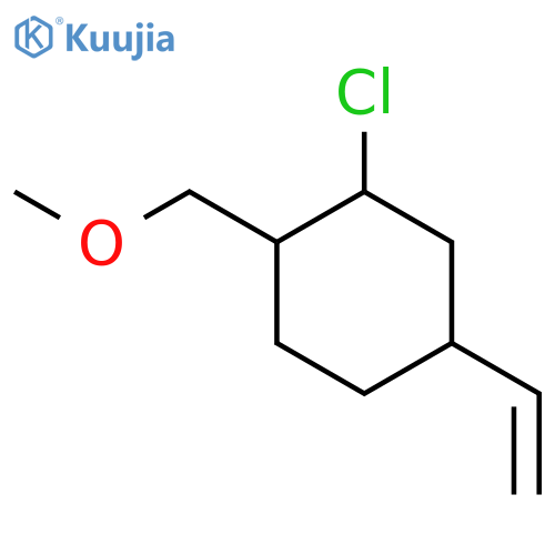 Cyclohexane, 2-chloro-4-ethenyl-1-(methoxymethyl)- structure