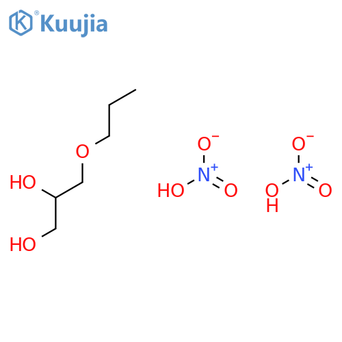 1,2-Propanediol, 3-propoxy-, dinitrate structure