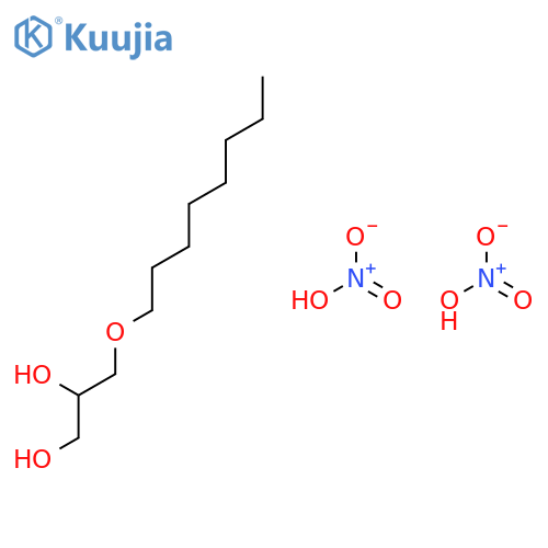 1,2-Propanediol, 3-(octyloxy)-, dinitrate structure