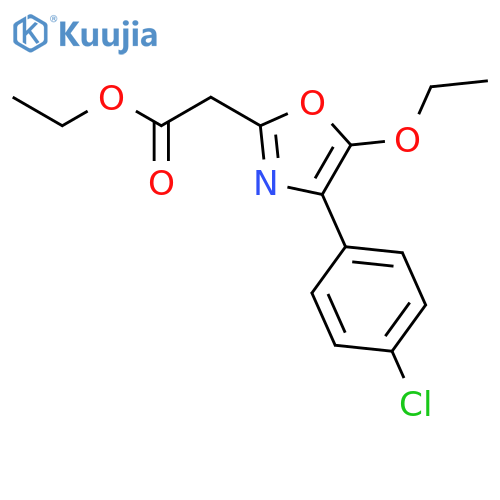 2-OXAZOLEACETIC ACID, 4-(4-CHLOROPHENYL)-5-ETHOXY-, ETHYL ESTER structure