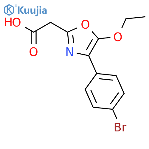 2-OXAZOLEACETIC ACID, 4-(4-BROMOPHENYL)-5-ETHOXY- structure