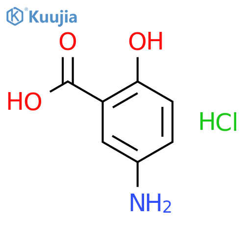 5-amino-2-hydroxybenzoic Acid;hydrochloride structure