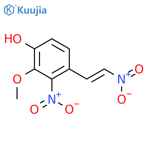 2-methoxy-3-nitro-4-(2-nitroethenyl)phenol structure