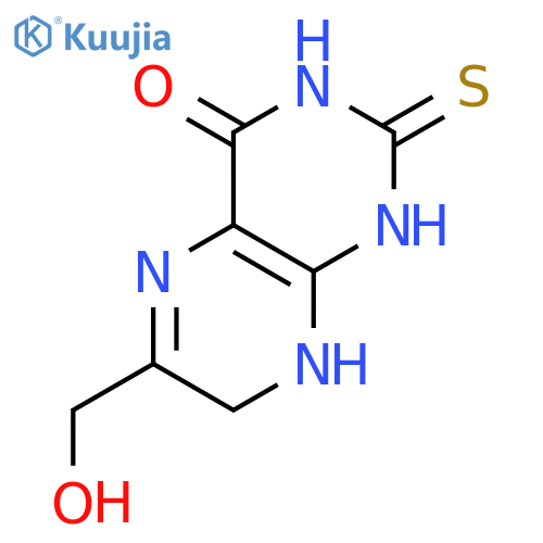 4(1H)-Pteridinone, 2,3,7,8-tetrahydro-6-(hydroxymethyl)-2-thioxo- structure