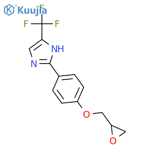 2-{4-[(Oxiran-2-yl)methoxy]phenyl}-5-(trifluoromethyl)-1H-imidazole structure