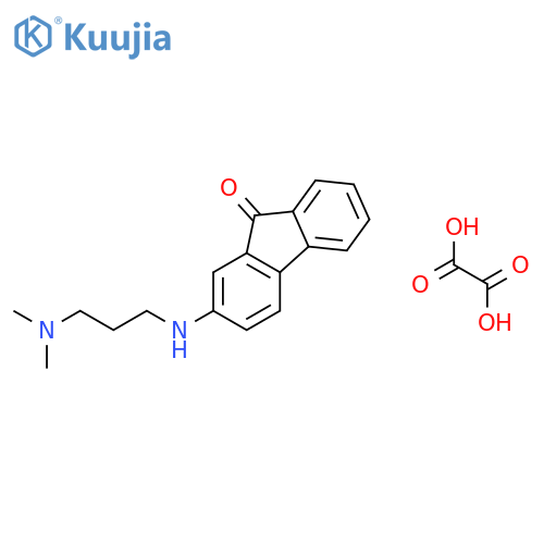 9H-Fluoren-9-one, 2-[[3-(dimethylamino)propyl]amino]-, ethanedioate(1:1) structure