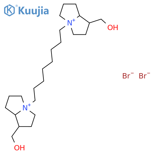 [(1r,8r)-4-[8-[(1r,8r)-1-(hydroxymethyl)-2,3,5,6,7,8-hexahydro-1h-pyrrolizin-4-ium-4-yl]octyl]-2,3,5,6,7,8-hexahydro-1h-pyrrolizin-4-ium-1-yl]methanol;dibromide structure